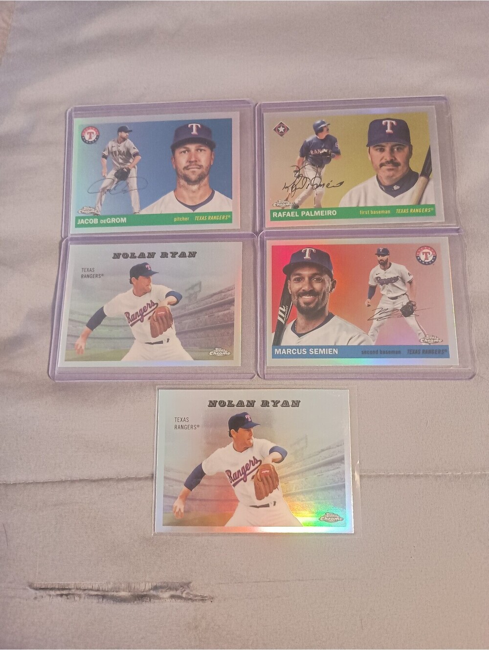 Lot of Texas rangers Topps chrome 2025 refractors